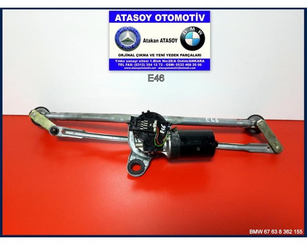 BMW E46 SİLECEK MOTORU BMW 67638362155 BMW 61617071693 BMW 61617045613 BMW 61618391303 BOSCH 0390241355 BOSCH 05899-10-261 BMW 8362155 BMW 7071693 BMW 7045613 BMW 8391303 BMW E46 SİLECEK MEKANİZMASI